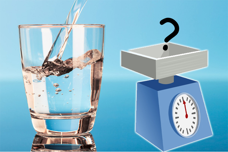 1 lít nước bằng bao nhiêu kg?