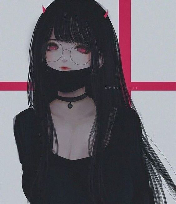 BỘ hình ảnh Anime girl lạnh lùng trắng đen đẹp nhất