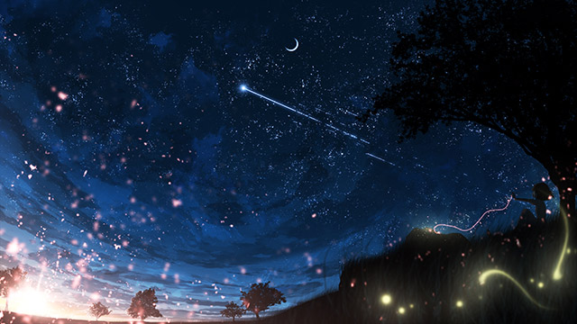 Top hình ảnh bầu trời đêm đầy sao Anime thu hút nhất