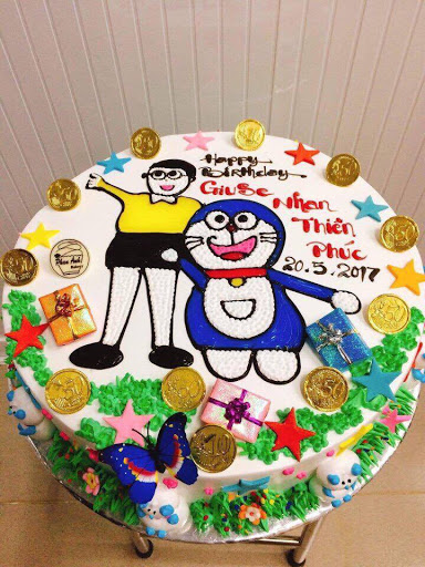 Mẫu bánh kem Doremon, Nobita và những người bạn dễ thương