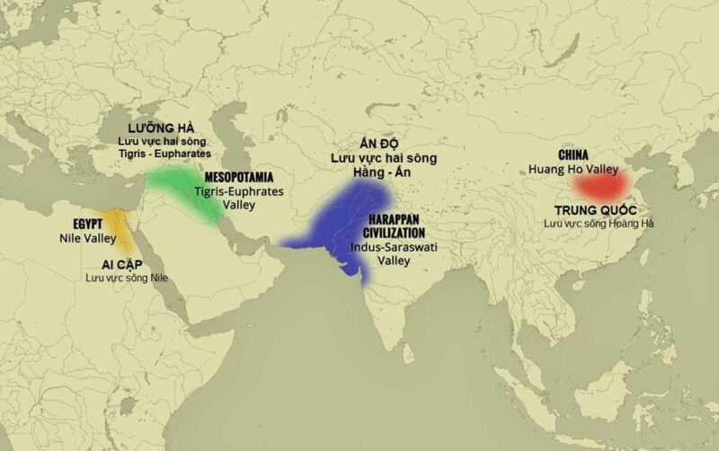 Tại sao các quốc gia cổ đại phương Đông sớm hình thành và phát triển ở lưu vực các sông lớn?