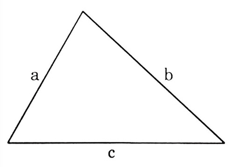 Cách tính chu vi hình tam giác thường