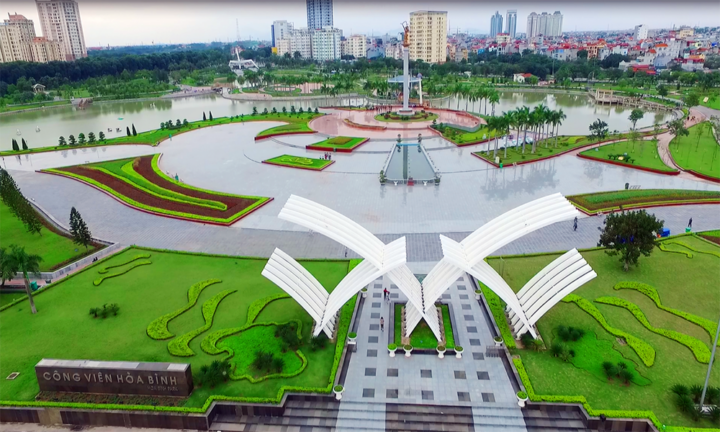 Công viên Hòa Bình – Công viên ở Hà Nội nổi tiếng