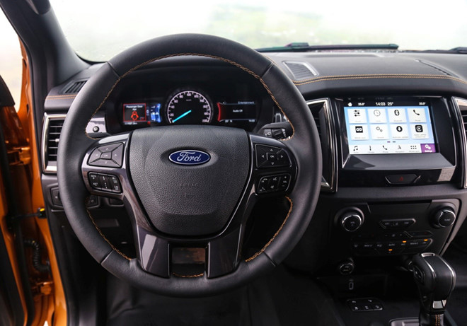Nội thất của xe Ford Ranger Wildtrak