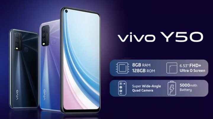 Điện thoại dưới 5 triệu Vivo Y50 2022 (Giá ~ 5tr1)