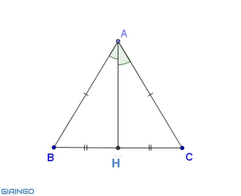 Cách tính đường cao trong tam giác cân