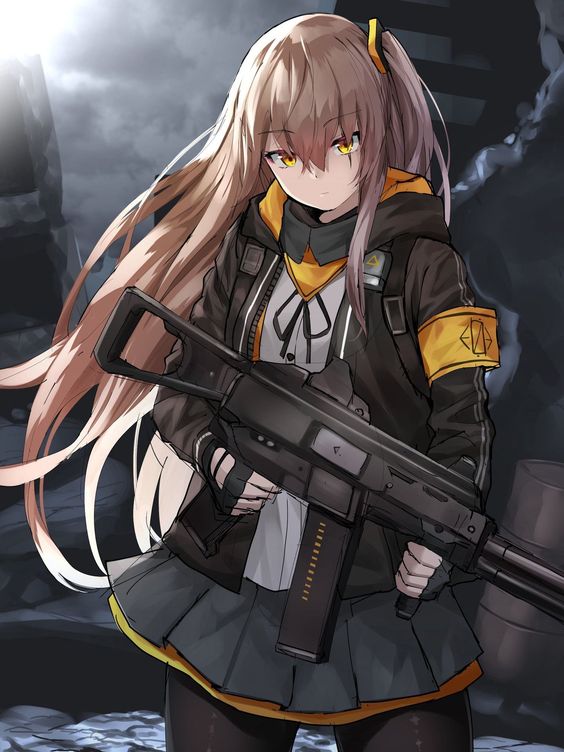 Loạt hình ảnh anime nữ ngầu cầm súng, cầm kiếm Cool ngầu