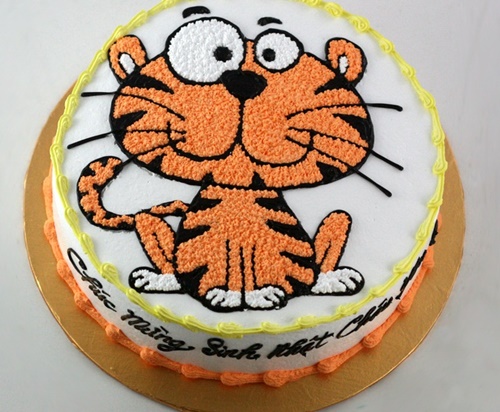Chùm hình ảnh bánh sinh nhật con hổ đẹp nhất