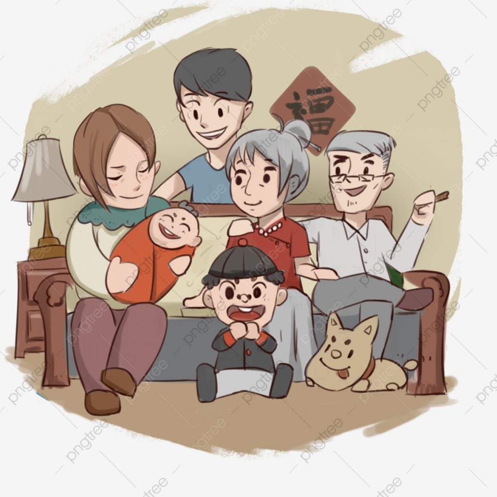 Hình ảnh gia đình Anime ấm áp hạnh phúc nhất