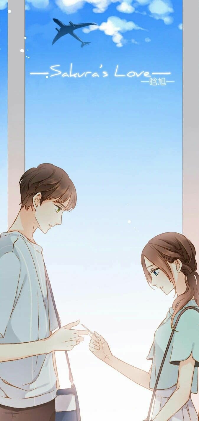 Hình nền điện thoại cặp đôi Anime lãng mạn