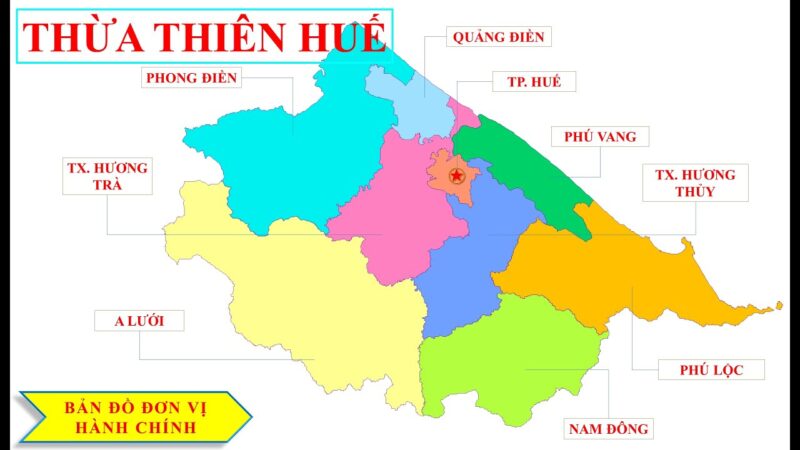 Danh sách các huyện thuộc tỉnh Thừa Thiên Huế
