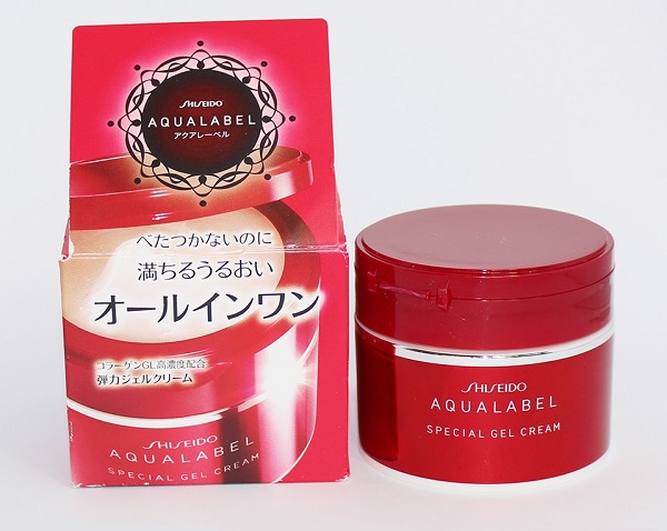 Kem chống lão hóa da cho tuổi 50 – Shiseido Aqualabel Special Gel Cream đỏ