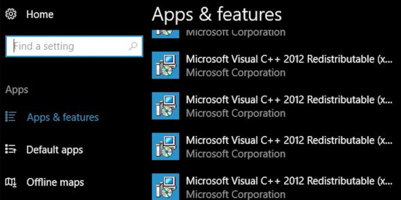 Vì sao trong PC thường xuất hiện rất nhiều Microsoft Visual C++ Redistributable?
