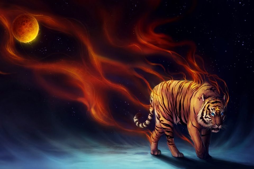 Hình ảnh con hổ 3D sắc nét nhất