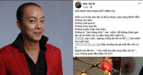 Lùm xùm Facebook NSƯT Đức Hải nói tục kém duyên về bà Phương Hằng