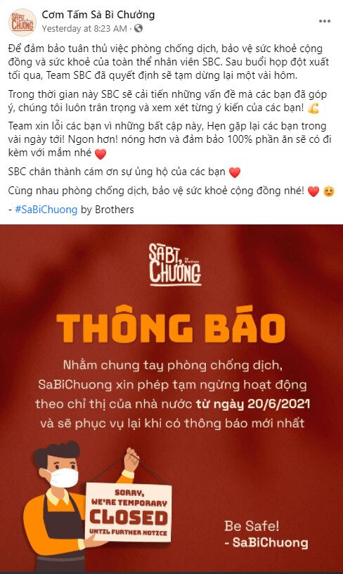 Quán cơm tấm của Độ Mixi, Xemesis và Pewpew đã phải dừng hoạt động?