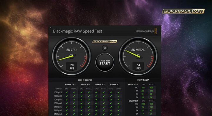 Blackmagic Disk Speed Test