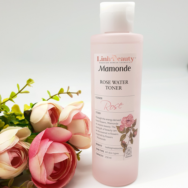 Nước hoa hồng Mamonde Rose Water Toner màu hồng ( dành cho mọi loại da)