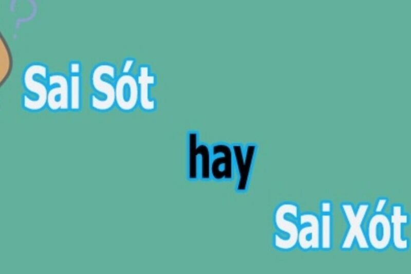 Ví dụ về sai sót hay sai xót