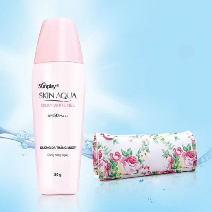 Thông tin về thành phần của kem chống nắng Skin Aqua màu hồng