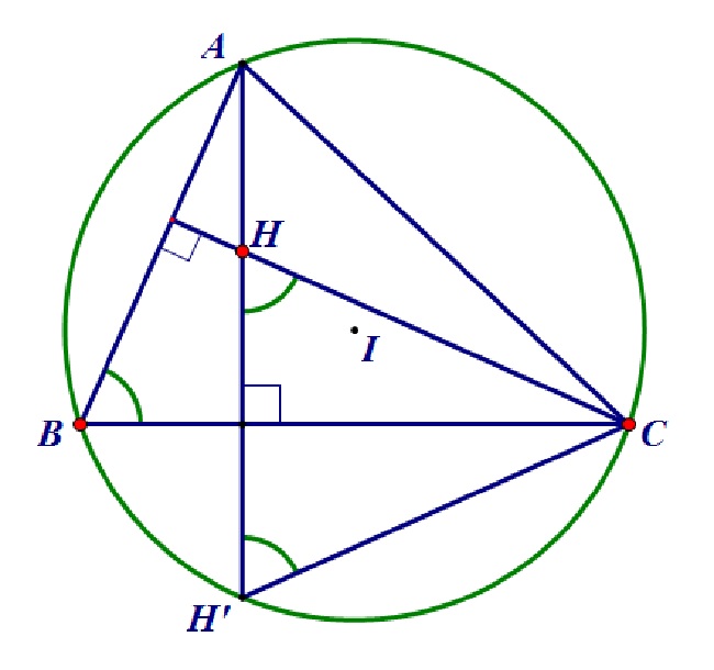 Cách xác định tâm đường tròn ngoại tiếp tam giác