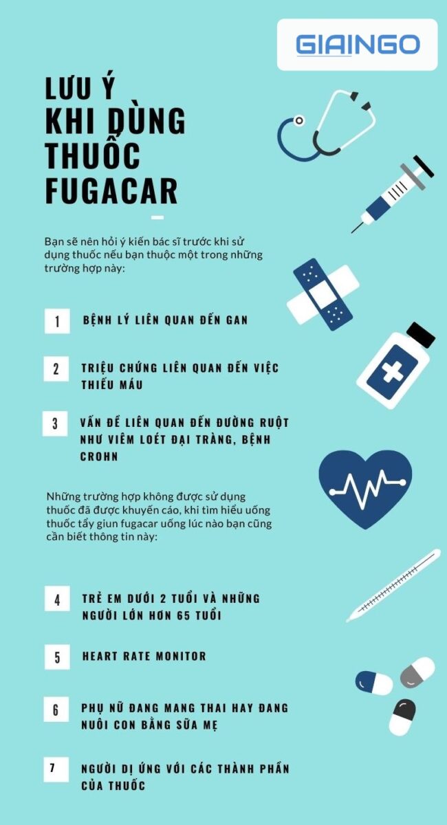 Sử dụng thuốc Fugacar cần lưu ý những gì?