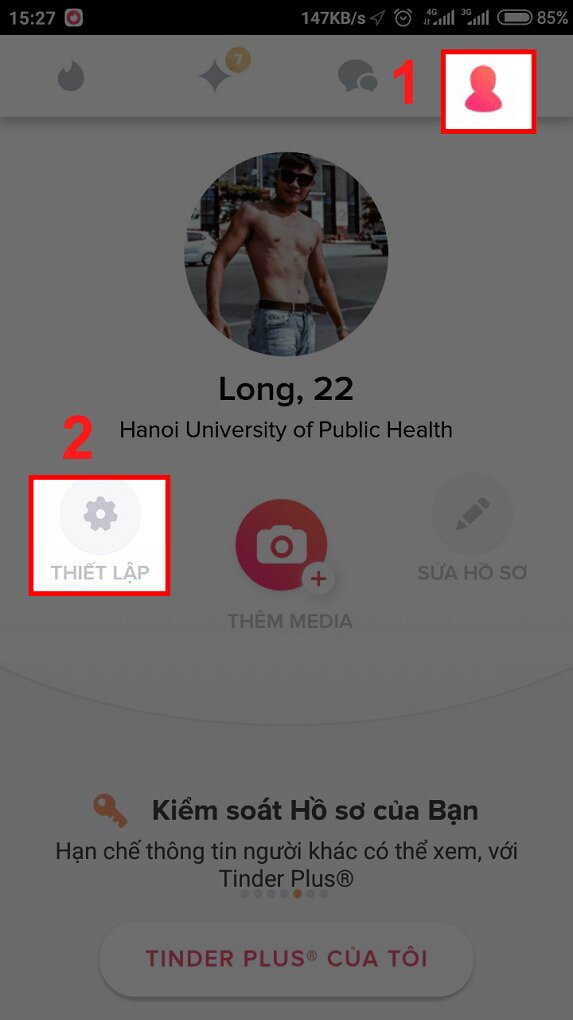 Hướng dẫn cách sử dụng Tinder