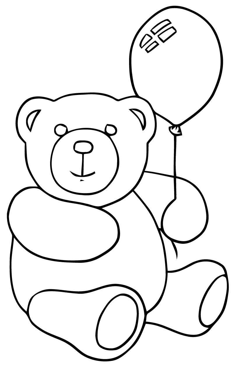 Tuyển tập tranh tô màu con gấu được nhiều bé yêu thích