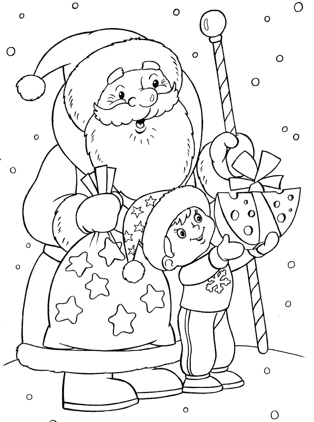 Tuyển tập 60 tranh tô màu ông già Noel đẹp nhất dành tặng các bé