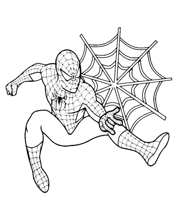 Bộ tranh tô màu siêu nhân nhện cho bé trai cực chất
