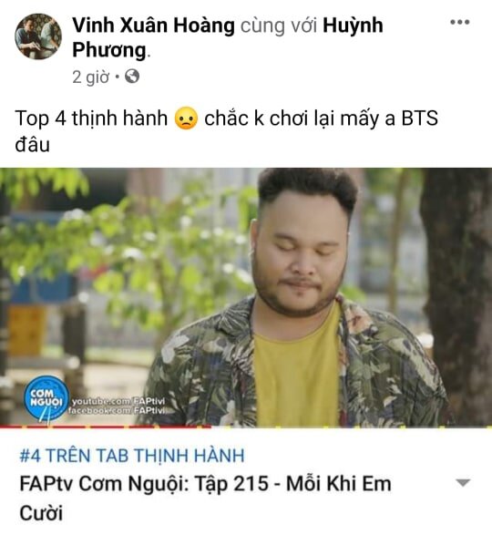 Vinh Râu nhận gạch đá khi phát ngôn về BTS?