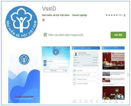 Hướng dẫn cài đặt ứng dụng Bảo hiểm xã hội số VssID đối với hệ điều hành Android